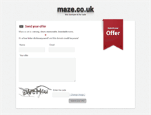 Tablet Screenshot of maze.co.uk